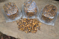 Polished Mini Craft Golden Tigers Eye Tumble Stones - Sold per 500 g - From Prieska, South Africa