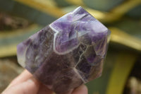 Polished Chevron Amethyst Point x 1 From Zambia