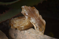 Natural Honey Aragonite Etched & Cobbed Pieces  x 35 From Namibia