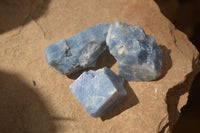 Natural New Sky Blue Calcite Specimens  x 35 From Spitzkop, Namibia