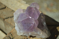 Natural Jacaranda Amethyst Clusters  x 3 From Zambia - Toprock Gemstones and Minerals 