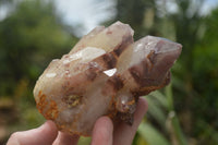 Natural Red Hematoid Phantom Quartz Clusters  x 4 From Karoi, Zimbabwe - TopRock