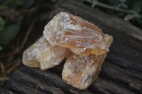 Natural Honey Aragonite Etched & Cobbed Pieces  x 35 From Namibia