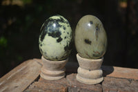 Polished Spotted Leopard Stone Eggs x 8 From Nyanga & Shamva, Zimbabwe - Toprock Gemstones and Minerals 