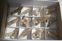 Natural Drusy Quartz Coated Calcite Crystals  x 12 From Alberts Mountain, Lesotho - Toprock Gemstones and Minerals 