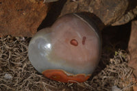 Polished Polychrome Jasper Hearts  x 6 From Mahajanga, Madagascar