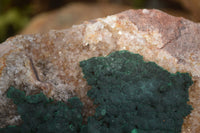 Natural Rare Ball Malachite On Drusy Quartz & Dolomite Matrix  x 2 From Kambove, Congo - Toprock Gemstones and Minerals 