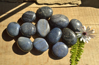 Polished Selected Blue Lazulite Gallets  x 12 From Madagascar - TopRock