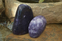 Polished Gem Lithium Mica Lepidolite Standing Free Forms  x 2 From Zimbabwe - Toprock Gemstones and Minerals 