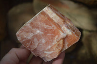 Natural New Sunset Orange Calcite Specimens  x 6 From Spitzkop, Namibia