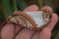 Polished Mixed Copper Wire Wrapped Pendants  x 6 From Madagascar