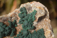 Natural Rare Ball Malachite On Drusy Quartz & Dolomite Matrix  x 2 From Kambove, Congo - Toprock Gemstones and Minerals 