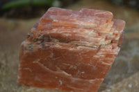 Natural New Sunset Orange Calcite Specimens  x 6 From Spitzkop, Namibia