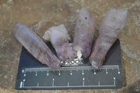 Natural Window Amethyst Crystals  x 12 From Chiredzi, Zimbabwe