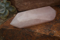 Polished Double Terminated Pink Rose Quartz Points  x 4 From Ambatondrazaka, Madagascar - TopRock