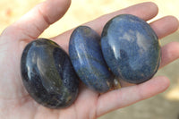 Polished Selected Blue Lazulite Gallets  x 12 From Madagascar - TopRock