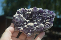 Natural Dark Purple Amethyst Clusters  x 3 From Mapatizya, Zambia - TopRock