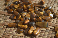 Polished Mini Craft Golden Tigers Eye Tumble Stones - Sold per 500 g - From Prieska, South Africa