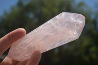 Polished Double Terminated Pink Rose Quartz Points  x 4 From Ambatondrazaka, Madagascar - TopRock