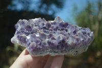 Natural Dark Purple Amethyst Clusters  x 3 From Mapatizya, Zambia - TopRock