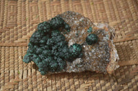 Natural Rare Ball Malachite On Drusy Quartz & Dolomite Matrix Specimens x 2 From Kambove, Congo