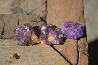 Natural Mini Dark Purple Amethyst Specimens  x 70 From Zambia - Toprock Gemstones and Minerals 