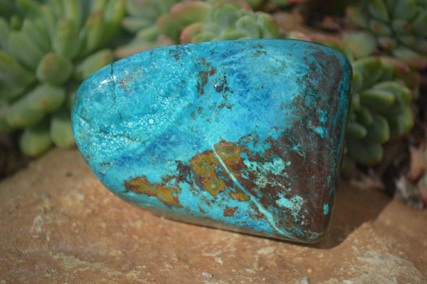 Polished Blue Shattuckite Free Forms  x 4 From Namibia