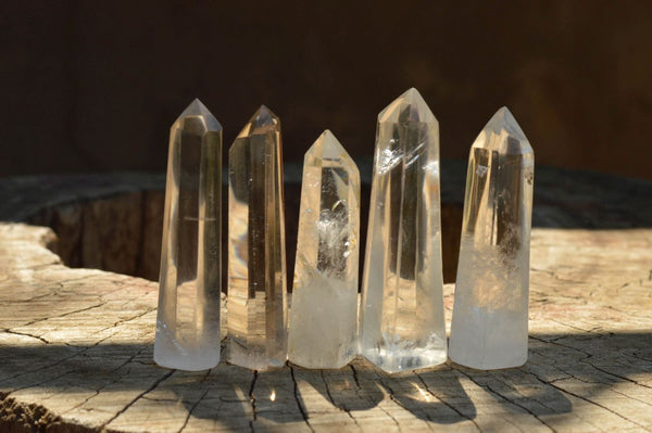 Polished Clear Quartz Crystal Points x 24 From Madagascar - TopRock