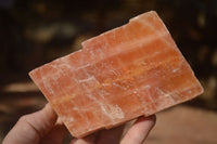 Natural New Sunset Orange Calcite Specimens  x 4 From Spitzkop, Namibia