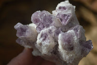 Natural Sugar Amethyst Clusters  x 4 From Solwezi, Zambia