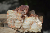 Natural Red Hematoid Phantom Quartz Clusters  x 2 From Karoi, Zimbabwe - Toprock Gemstones and Minerals 