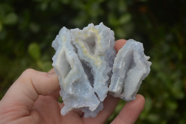 Natural Etched Blue Chalcedony Specimens  x 35 From Nsanje, Malawi