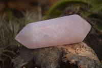 Polished Double Terminated Pink Rose Quartz Points  x 4 From Ambatondrazaka, Madagascar - TopRock