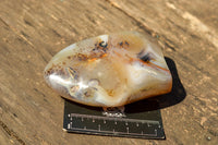 Polished Banded Dendritic Agate Standing Free Forms  x 3 From Moralambo, Madagascar - TopRock