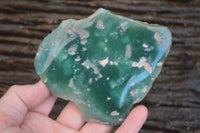 Polished Green Mtorolite / Chrome Chrysoprase Plates  x 6 From Zimbabwe - Toprock Gemstones and Minerals 