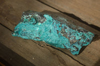 Natural Blue Silica Chrysocolla Specimens x 3 From Congo