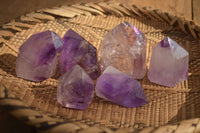 Polished Stunning Large Window Amethyst Crystals x 6 From Ankazobe, Madagascar