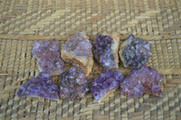 Natural Mini Dark Purple Amethyst Specimens  x 70 From Zambia - Toprock Gemstones and Minerals 