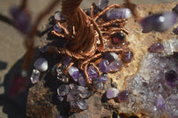 Polished Amethyst & Copper Gemstone Tree On Amethyst Basalt Specimen  x 1 From Zululand, South Africa - TopRock