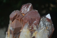 Natural Red Hematoid Phantom Quartz Clusters  x 2 From Karoi, Zimbabwe - Toprock Gemstones and Minerals 