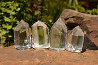 Polished Clear Quartz Crystal Points x 24 From Madagascar - TopRock