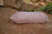 Polished Double Terminated Pink Rose Quartz Points  x 4 From Ambatondrazaka, Madagascar - TopRock