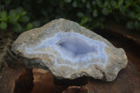 Natural Blue Lace Agate Geode Specimens  x 3 From Nsanje, Malawi - Toprock Gemstones and Minerals 