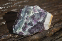 Polished  One Side Polished Watermelon Fluorite Pieces  x 6 From Uis, Namibia