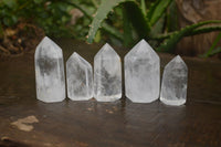 Polished Clear Quartz Crystal Points x 24 From Madagascar