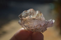 Natural Amethyst Window Quartz Crystals x 12 From Chiredzi, Zimbabwe