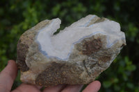 Natural Blue Lace Agate Geode Specimens  x 3 From Nsanje, Malawi - Toprock Gemstones and Minerals 