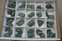 Polished Small Malachite Tumble Stones  x 38 From Congo - Toprock Gemstones and Minerals 