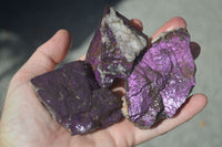 Natural Metallic Purpurite Cobbed Specimens  x 12 From Erongo, Namibia - Toprock Gemstones and Minerals 