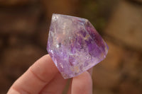 Polished Stunning Large Window Amethyst Crystals x 6 From Ankazobe, Madagascar